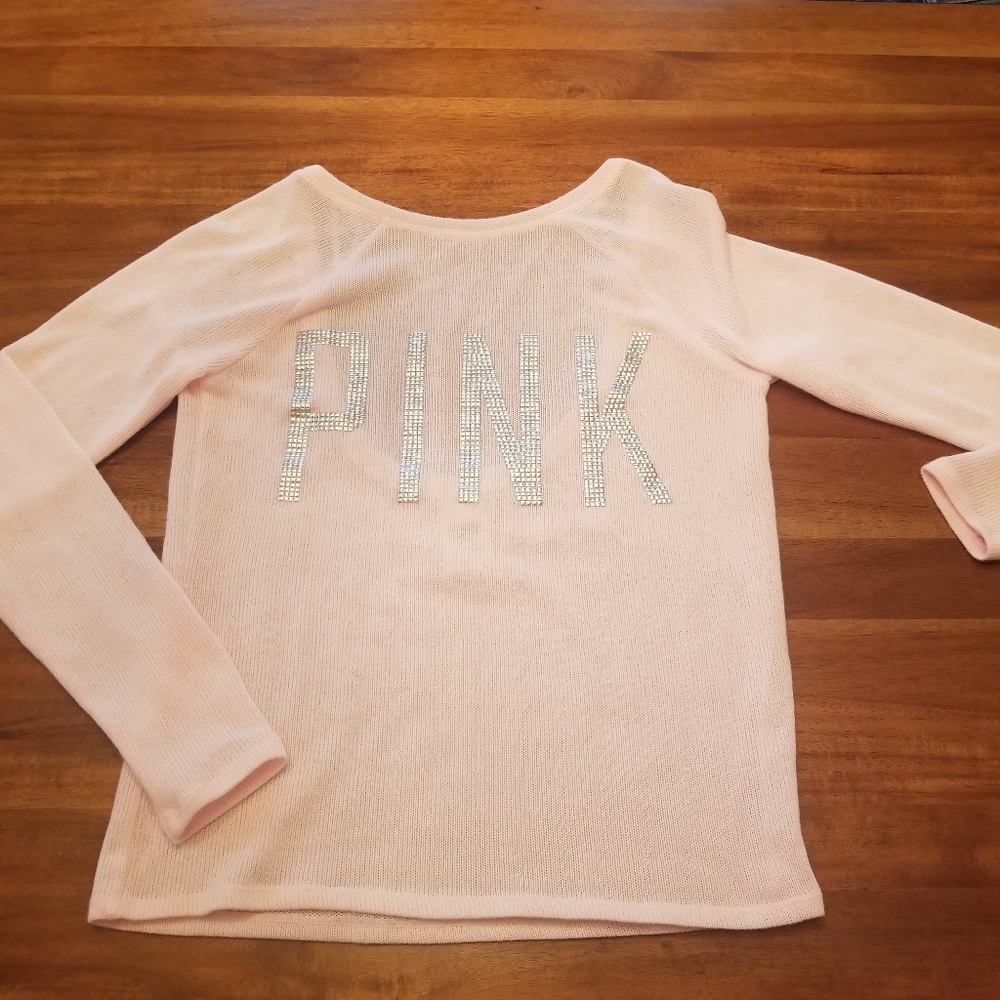 PINK Victoria's Secret Pink Open Bsck Sweater XS